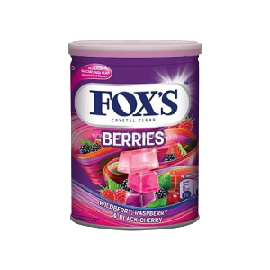 Foxs Crystal Clear Berries Flavored Candy, 180g