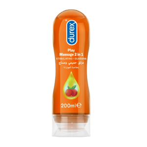 Durex Play Massage 2 in 1 Stimulating Guarana Lubricant & Gel, 200ml,0.00