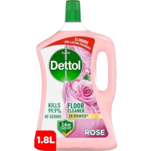 Dettol Rose Antibacterial Power Floor Cleaner, 1.8L,0.00