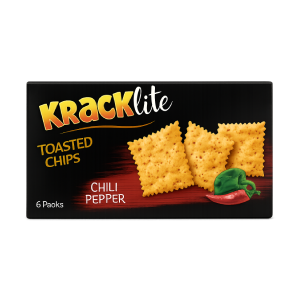 Kracklite Chilli Pepper Toasted Chips, 6 x 26g