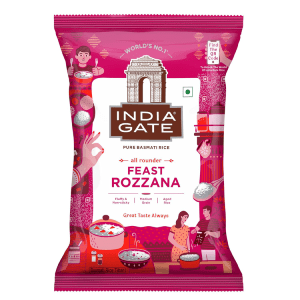 India Gate Basmati Rice Pouch Rozzana, 1kg
