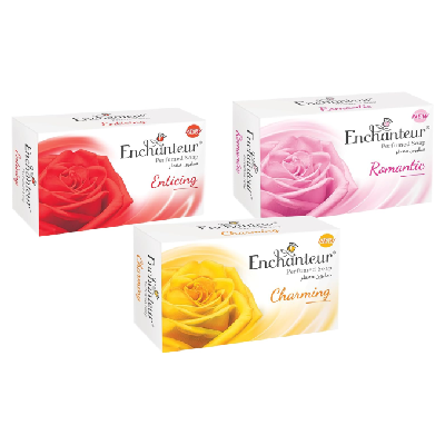 Enchanteur Assorted Perfumed Soap Bar, 3x125gm