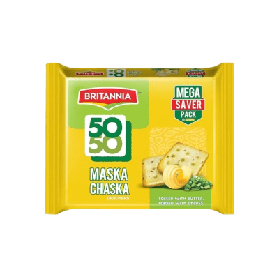 Britannia 50-50 Maska Chaska Crackers, 10 x 62g