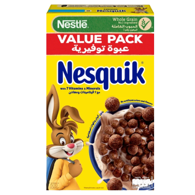Nesquik Whole Grain Chocolate Cereal, 500g