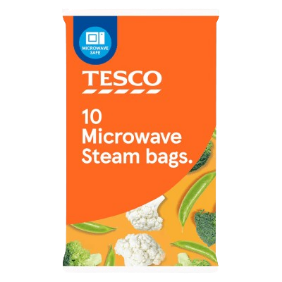 Tesco Microwave Steam Bag,10 Pack
