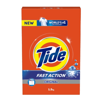 Tide Original Fast Action Laundry Detergent Powder, 1.5Kg