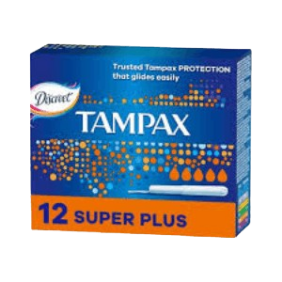 Tampax Super Plus Tampons with Applicator, 12 count
