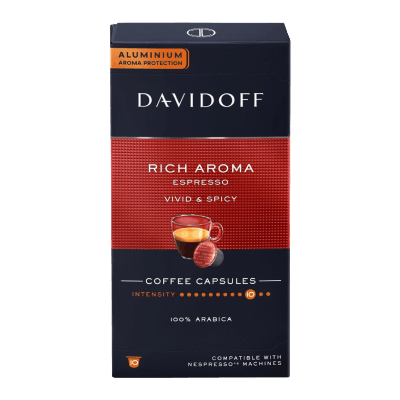 Davidoff Rich Aroma Espresso Vivid & Spicy Coffee Capsules, 55g