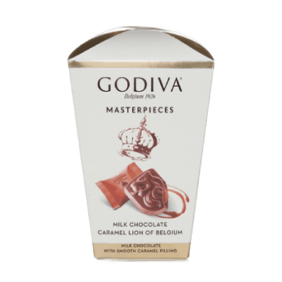 Godiva Masterpiece Milk Chocolate Caramel Lion Of Belgium, 119g