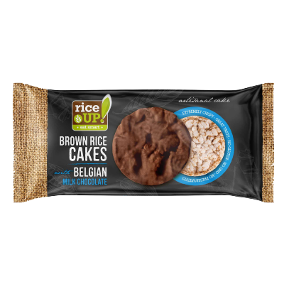 Rice up Rice Cakes with Milk Belgian Chocolate, 90g