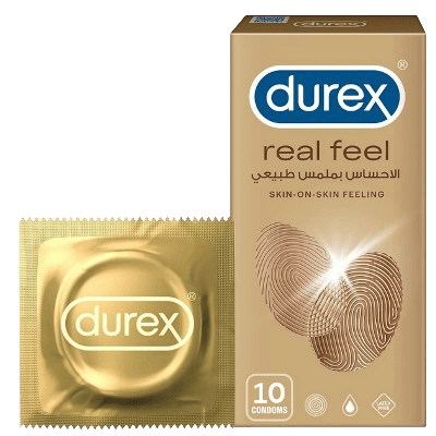 Durex Real Feel Condoms, 10 Pcs