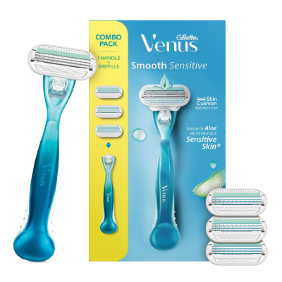 Gillette Venus Smooth Razor with 3 Blades