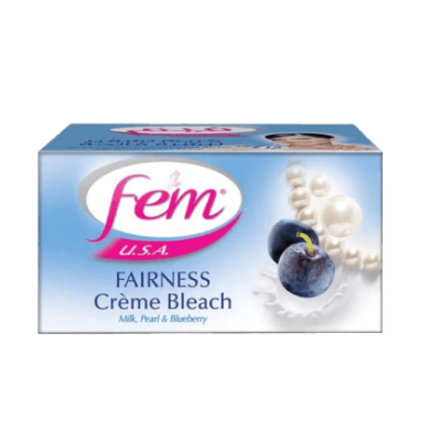 Fem Milk Pearl & Blueberry Fairness Cream Bleach, 100g
