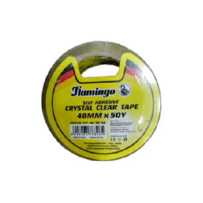 Flamingo Self Adhesive Crystal Clear Tape, 48mm x 50