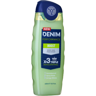 Denim Performance Boost Body And Face Wash , 400ml
