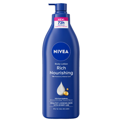 Nivea Rich Nourishing Body Lotion for Dry to Very Dry Skin, 400ml