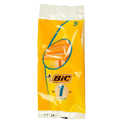 Bic 1 Sensitive Disposable Razor, 5pcs
