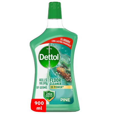 Dettol Antibacterial Power Floor Cleaner Pine, 900ml
