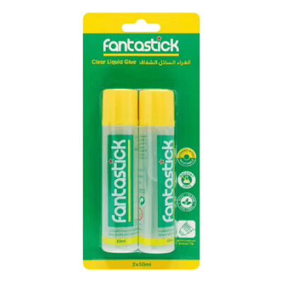Fantastick Clear Liquid Glue, 2 x 50ml