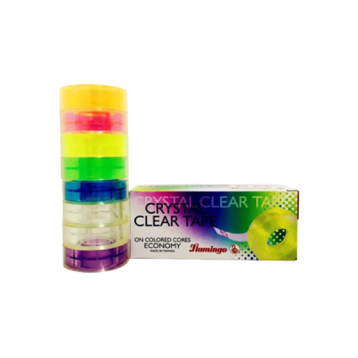 Flamingo Crystal Clear Tape, 8 x 18mm