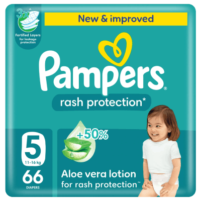 Pampers Giant Pack No 5, 66Pc