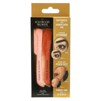Hollywood Browzer Dermaplaning Blades for Face, Pack of 2