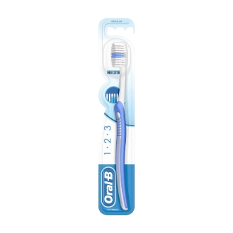 Oral B One Two Three Toothbrush Medium, 1Pc