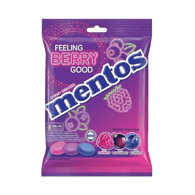 Mentos Feeling Berry Good Chewy Dragees, 121.5g