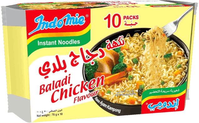 Indomie Baladi Chicken Flavour Noodles, 10 x 70g