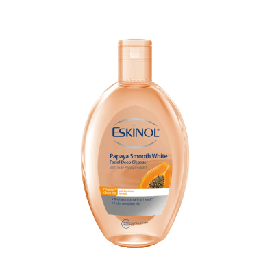 Eskinol Papaya Smooth White Deep Facial Cleanser, 225ml