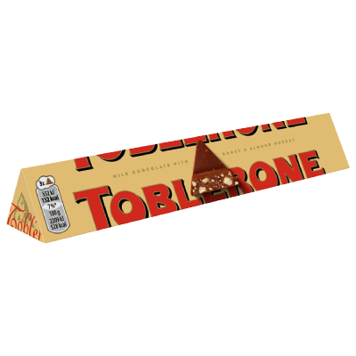 Toblerone Milk Chocolate with Honey and Almond Nougat, 100g