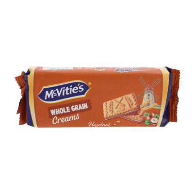 McVities Whole Grain Hazelnut Cream Biscuits, 100g