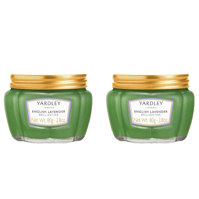 Yardley English Lavender Brilliantine Hair Cream, 2 x 80g