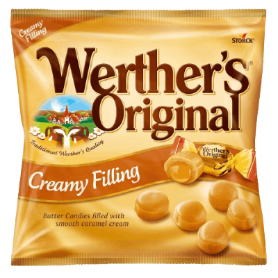 Storck Werther Original Creamy Filling Butter Candies, 125g
