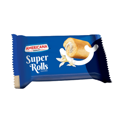 Americana Super Rolls Vanilla Cake, 60g