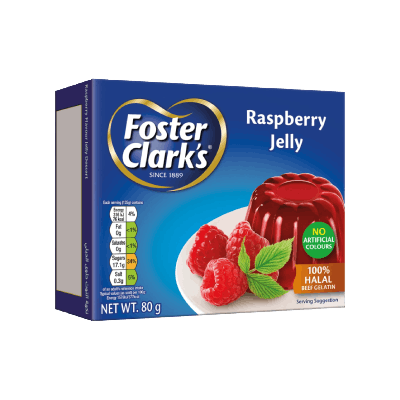 Foster Clarks Raspberry Jelly Dessert, 80g