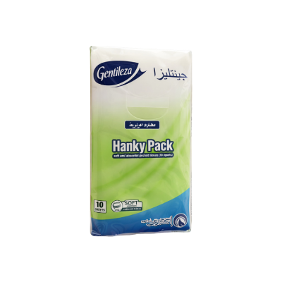 Gentileza Hanky Pack, 10 Sheets