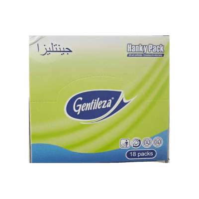 Gentileza Hanky Pack Pocket Tissue, 18 Pack 