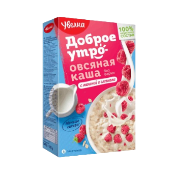Uvelka Oat Flakes With Rasberries And Cream, 200g(5x40g)