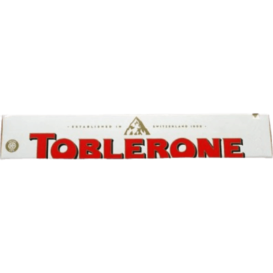 Toblerone White Chocolate with Honey and Almond Nougat, 100g