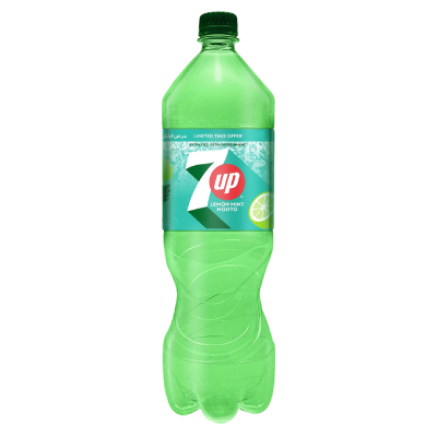 7Up Lemon Mint Zero Sugar Mojito Drink, 1.5L
