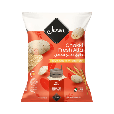 Jenan Wheat Flour Chakki Fresh Atta, 5kg