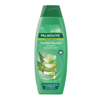 Palmolive Naturals Curl Control With Aloevera 2 in 1 Shampoo & Conditioner, 380ml