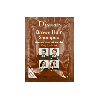 Disaar Brown Hair Color Shampoo Sachet, 25ml