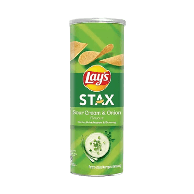 Lays Stax Sour Cream & Onion Chips, 135g