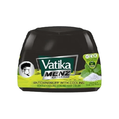 Dabur Vatika Menz Naturals Anti Hair Fall With Hold Bentonite Clay Plus Coffee Styling Hair Cream, 140ml