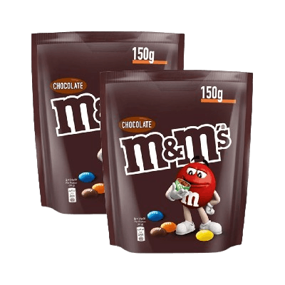 M&Ms Chocolate Candy, 2 x 150g 