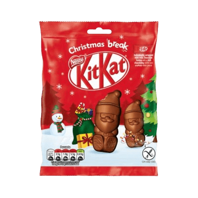 KitKat Santa Milk Chocolate Sharing Bag, 55g