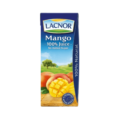 Lacnor No Sugar Added Mango Juice, 180ml