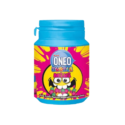 Ulker Oneo Bubble Mini Tutti Frutti Flavour Sugared Chewing Gum, 60g
